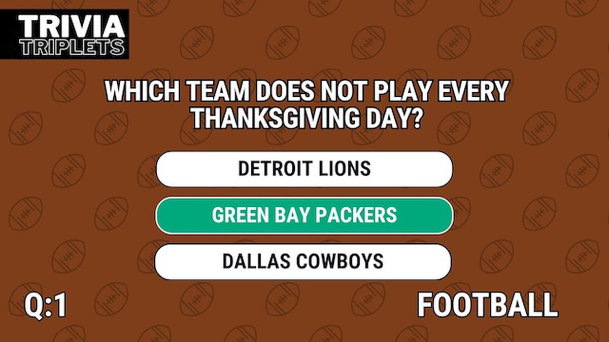 Trivia Triplets: Thanksgiving Edition image number null